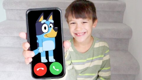 Facetime BLUEY in Real Life at My PB and J House! (She Came Over!)