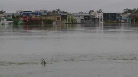 Chuva no Sul do RS: ciclone causa alagamentos e desaloja famílias