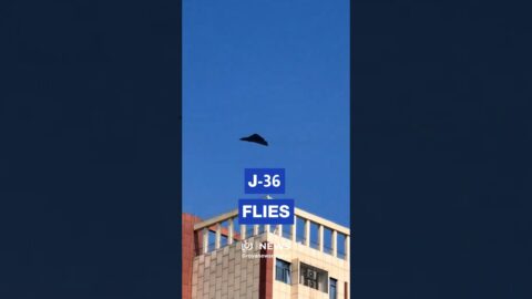 New footage shows China’s J-36 in daylight test flight